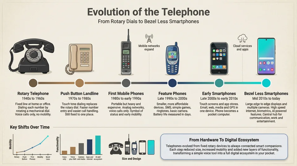 Timeline infographic example: A story through time