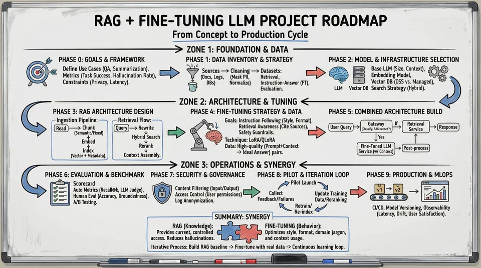 Whiteboard infographic example: From idea to launch
